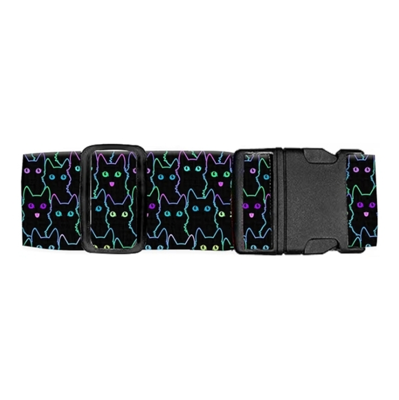 Amazon Accessories - Cute Black Cat Heavy Duty Adjustable Luggage Belt Strap NWT